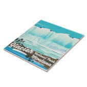 モンタナヴィンテージ氷河の国立公園のポスター タイル (側面)