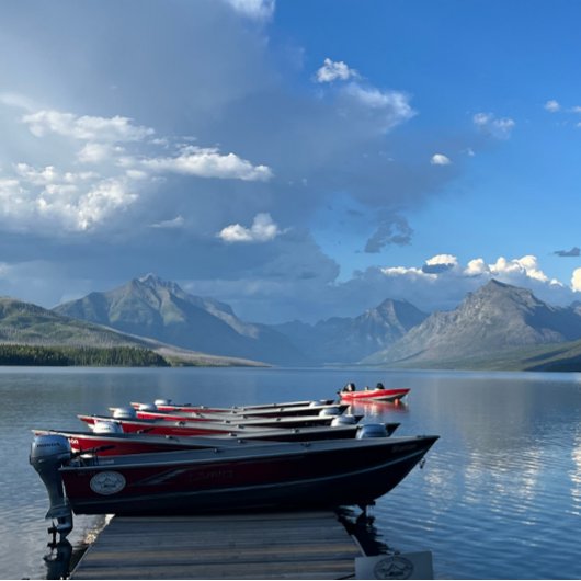 モンタナ上空の夕日 ノートカード