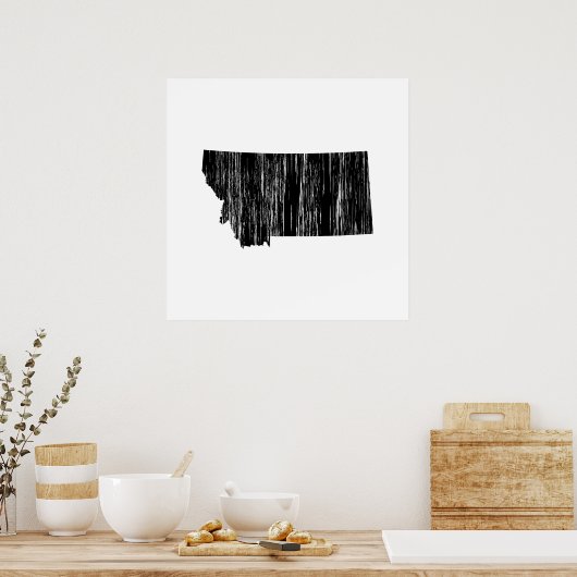 モンタナ動揺して州概要 ポスター (キッチン)