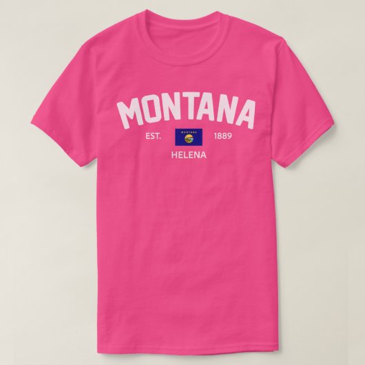 モンタナ大学名門私立校風の Tシャツ (デザイン正面)