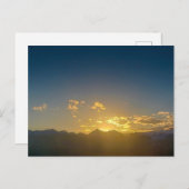 モンタナ山熱狂するの夕日 ポストカード (正面/裏面)