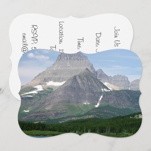 モンタナ山脈 招待状 (正面/裏面)