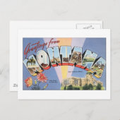 モンタナ州からこんにちは ポストカード (正面/裏面)