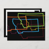 モンタナ州のプライドぼやけ ポストカード (正面/裏面)