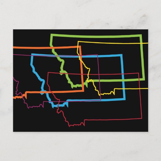 モンタナ州のプライドぼやけ ポストカード (正面)