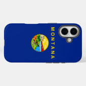 モンタナ州の旗のデザイン Case-Mate iPhoneケース (裏面 (横))