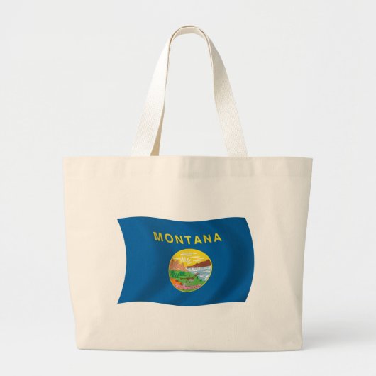 モンタナ州の旗 トートバッグ (正面)