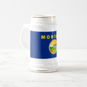モンタナ州の旗 ビールジョッキ (正面左)