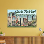 モンタナ州の氷河のナトルフォレスト キャンバスプリント (インサイチュ (リビング))