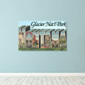 モンタナ州の氷河のナトルフォレスト キャンバスプリント (インサイチュ (ウッドフロア))