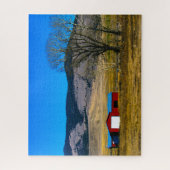 モンタナ州の納屋アメリカ合衆国スカイ写真ジグ素朴ソー ジグソーパズル (縦)