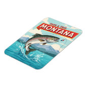 モンタナ州の釣り旅行 マグネット (左側)
