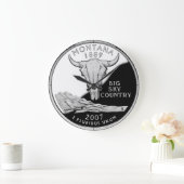 モンタナ州の4分の1クロック ラージ壁時計 (ホーム)