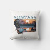 モンタナ州アウトライン テント キャンピング クッション (正面)