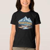 モンタナ州アメリカ合衆国 トライブレンドＴシャツ (正面)