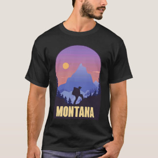 モンタナ州アメリカ・ハイキング旅行のお土産 Tシャツ