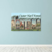 モンタナ州カスターナットフォレスト キャンバスプリント (インサイチュ (ウッドフロア))