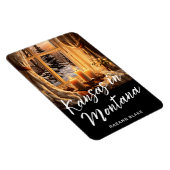 モンタナ州カンザスフレキシブルフォトマグネット マグネット (右側)