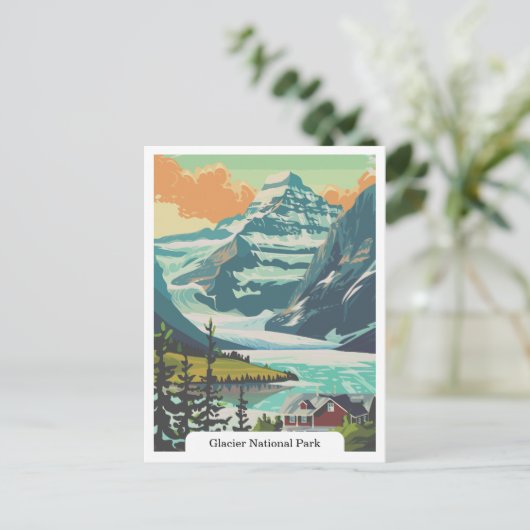モンタナ州グレイシャーナショナルパーク ポストカード (スタンド正面)