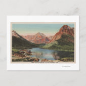 モンタナ州グレイシャー - メニーグレイシャー地域の景観 ポストカード (正面)