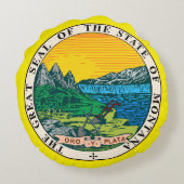 モンタナ州シール ラウンドクッション (裏面)