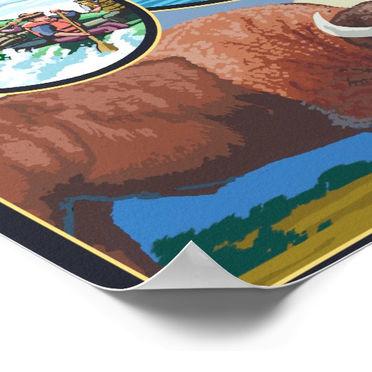 モンタナ州シーン ポスター (角)