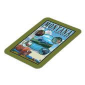 モンタナ州シーン マグネット (左側)