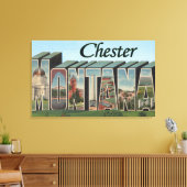 モンタナ州チェスター – ラージレターシーン キャンバスプリント (インサイチュ (リビング))