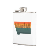 モンタナ州ツリーシルエット フラスク (左)