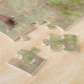 モンタナ州ナショナルバイソンレンジのブル・エルク ジグソーパズル (側面)