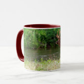 モンタナ州ナショナルバイソンレンジのブル・エルク マグカップ (正面左)