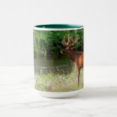 モンタナ州ナショナルバイソンレンジのブル・エルク マグカップ (中央)