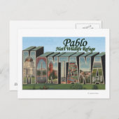 モンタナ州パブロ・ナトル野生生物保護区 ポストカード (正面/裏面)