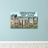 モンタナ州ビタールートナットルフォレスト キャンバスプリント (インサイチュ (ウッドフロア))