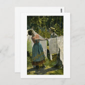 モンタナ州ビュッテのウォッシュタイムヴィンテージ ポストカード (正面/裏面)