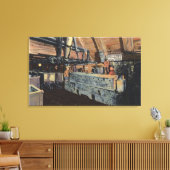 モンタナ州ビュッテ – アンダーグラウンドモーター キャンバスプリント (インサイチュ (リビング))