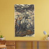 モンタナ州ビュート – 銅の地下掘削 キャンバスプリント (インサイチュ (リビング))