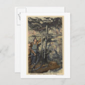 モンタナ州ビュート – 銅の地下掘削 ポストカード (正面/裏面)