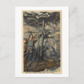 モンタナ州ビュート – 銅の地下掘削 ポストカード (正面)