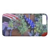 モンタナ州フィリップスバーグの旗と花 Case-Mate iPhoneケース (裏面(横))