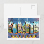 モンタナ州フォーサイスからのヴィンテージの挨拶 ポストカード (正面/裏面)