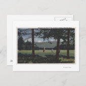 モンタナ州ホワイトフィッシュ - ホワイトフィッシュ湖ゴルフコース ポストカード (正面/裏面)