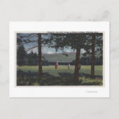 モンタナ州ホワイトフィッシュ - ホワイトフィッシュ湖ゴルフコース ポストカード (正面)