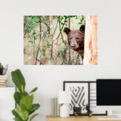 モンタナ州ミッソウラの幼稚園ブラックベアポートレート ポスター (ホームオフィス)