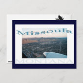 モンタナ州ミッソーラ上空 ポストカード (正面/裏面)