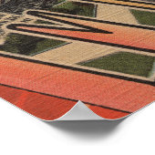 モンタナ州ミッソーラ – ラージレターシーン ポスター (角)