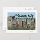 モンタナ州メディシン湖 ポストカード (正面/裏面)