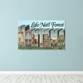 モンタナ州ロロ・ナトル・フォレスト キャンバスプリント (インサイチュ (ウッドフロア))