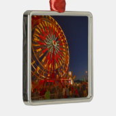 モンタナ州北西部の夕暮れ時の観覧車 メタルオーナメント (右)