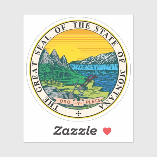 モンタナ州印 シール (シート)